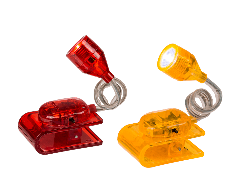 Reading lamp with LED (incl. batteries)  ca. 4 cm,