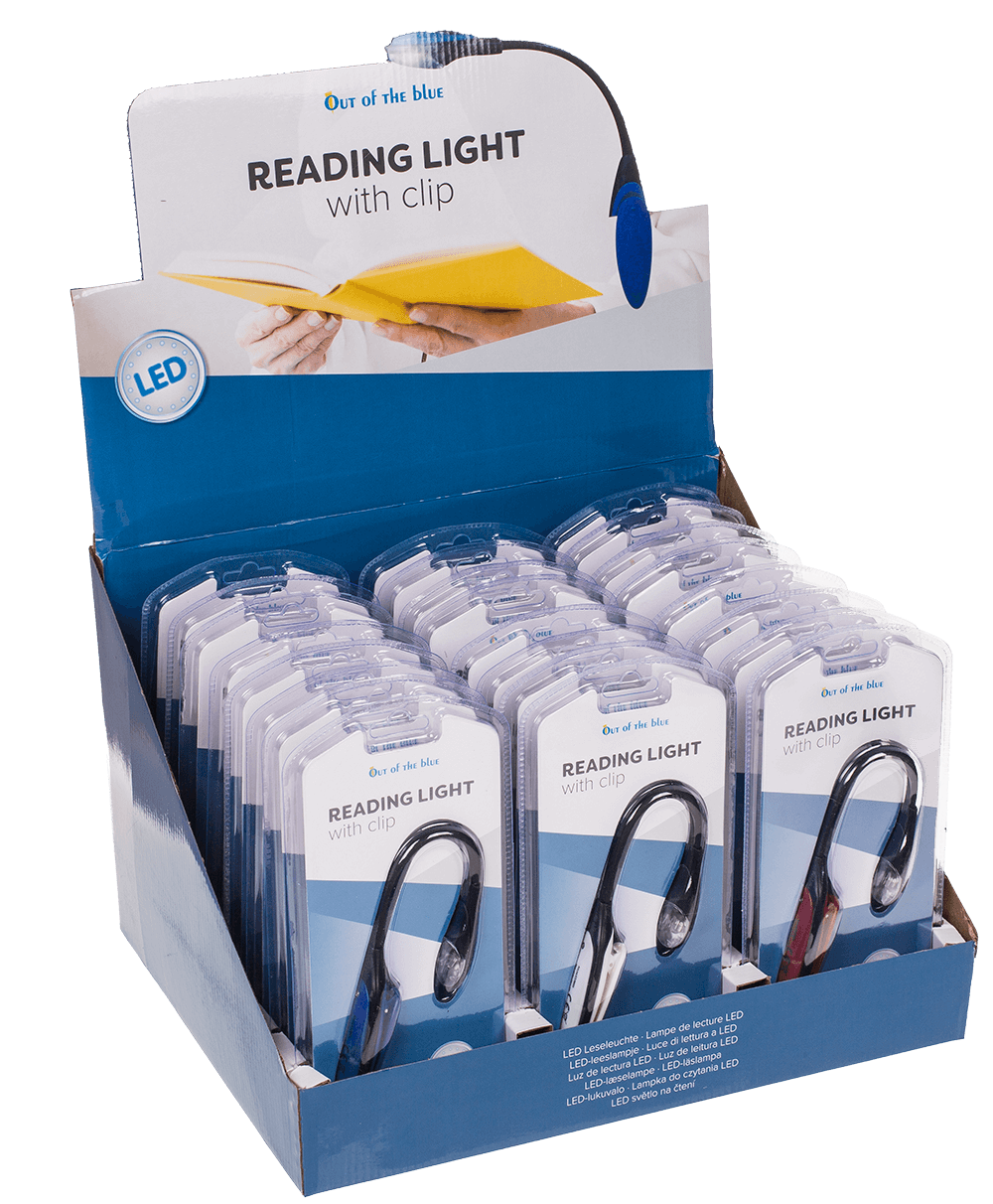 Reading lamp with 2 LED (incl. batteries),