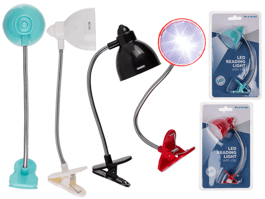 Reading light with 2 LED (incl. batteries) ,