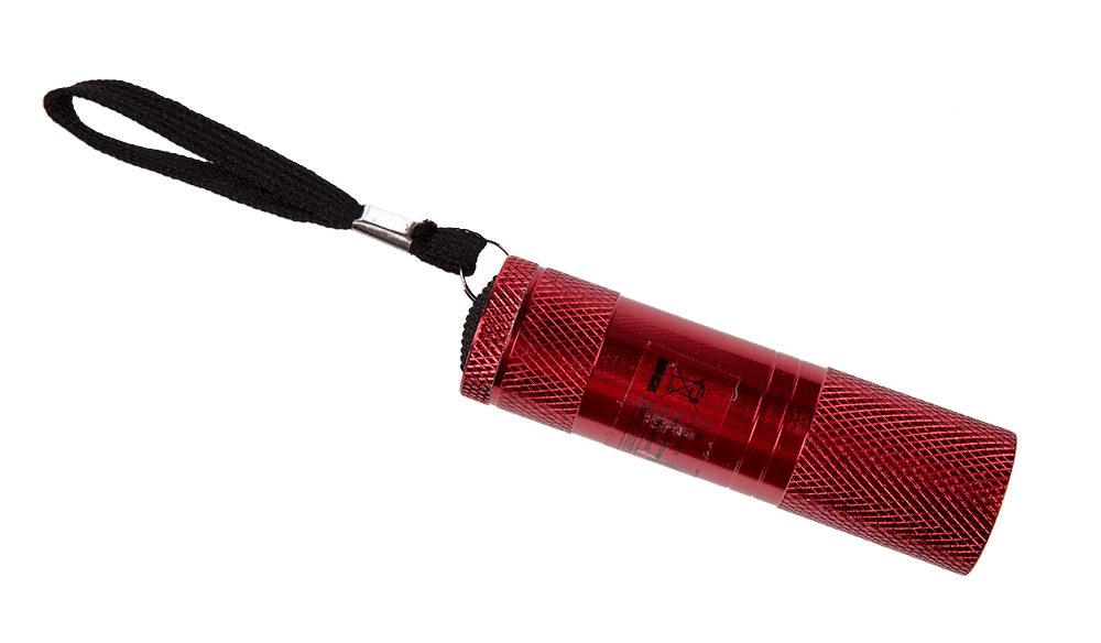 Metal torch with 9 LED,