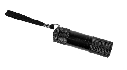 Metal torch with 9 LED,