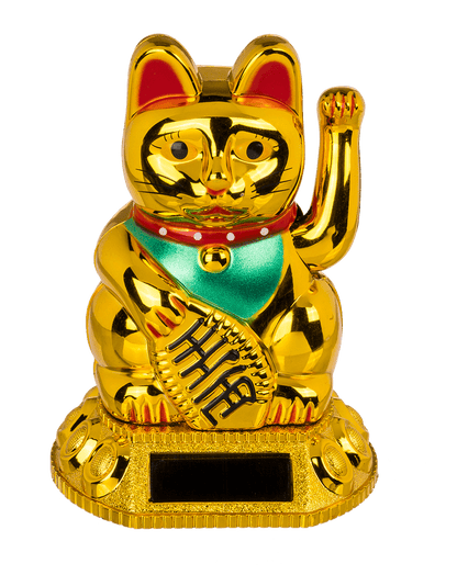 Waving cat, with solar cell,