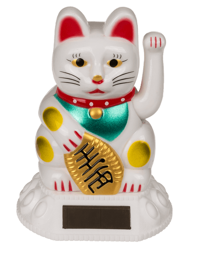Waving cat, with solar cell,