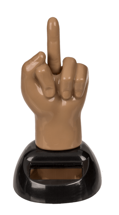 Moveable figurine, middlefinger,