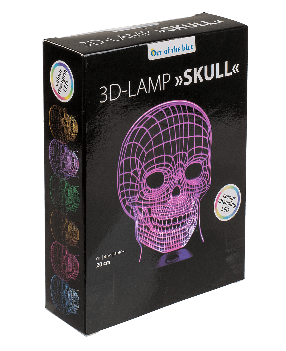 3D-Lamp, Skull,