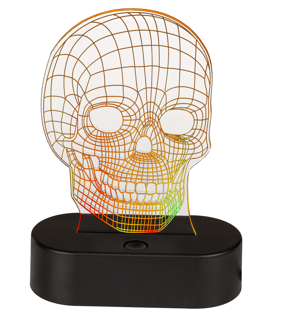 3D-Lamp, Skull,
