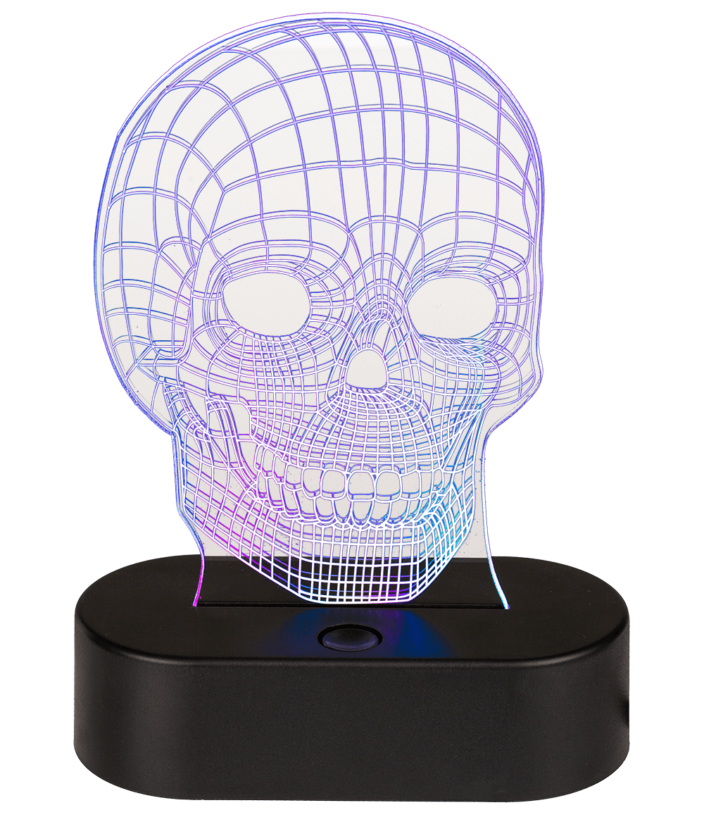 3D-Lamp, Skull,