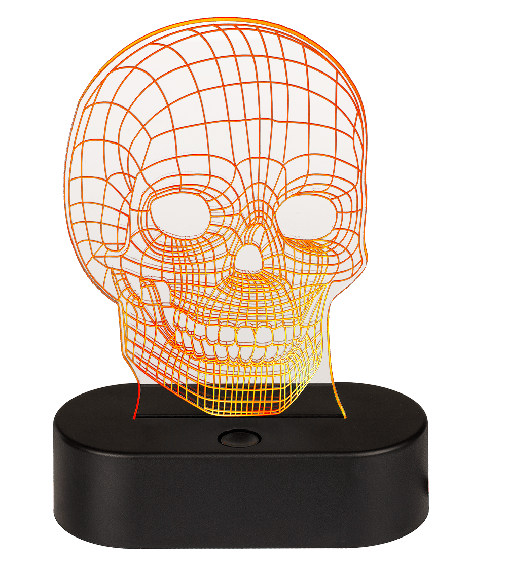 3D-Lamp, Skull,