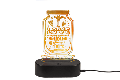 3D-Lamp, Love, ca. 20 cm, with USB-cable