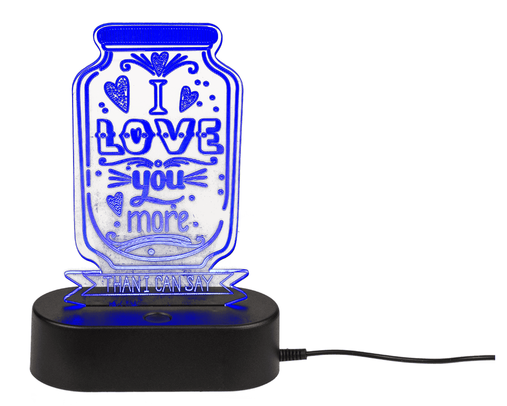 3D-Lamp, Love, ca. 20 cm, with USB-cable