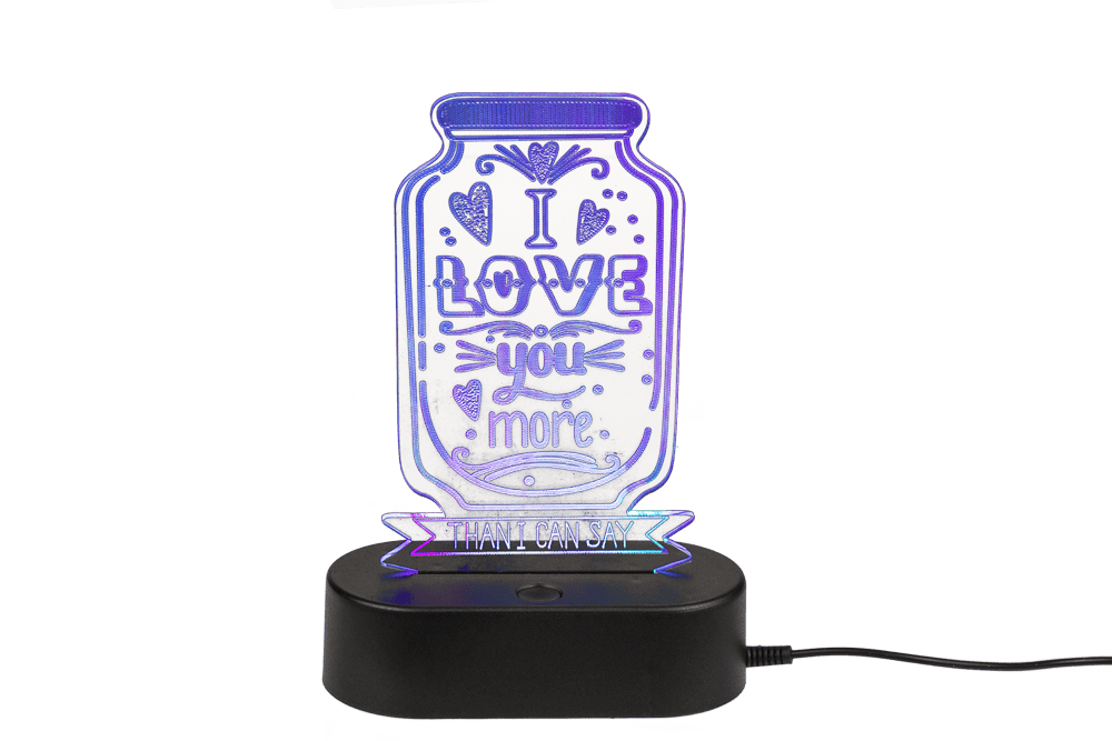 3D-Lamp, Love, ca. 20 cm, with USB-cable