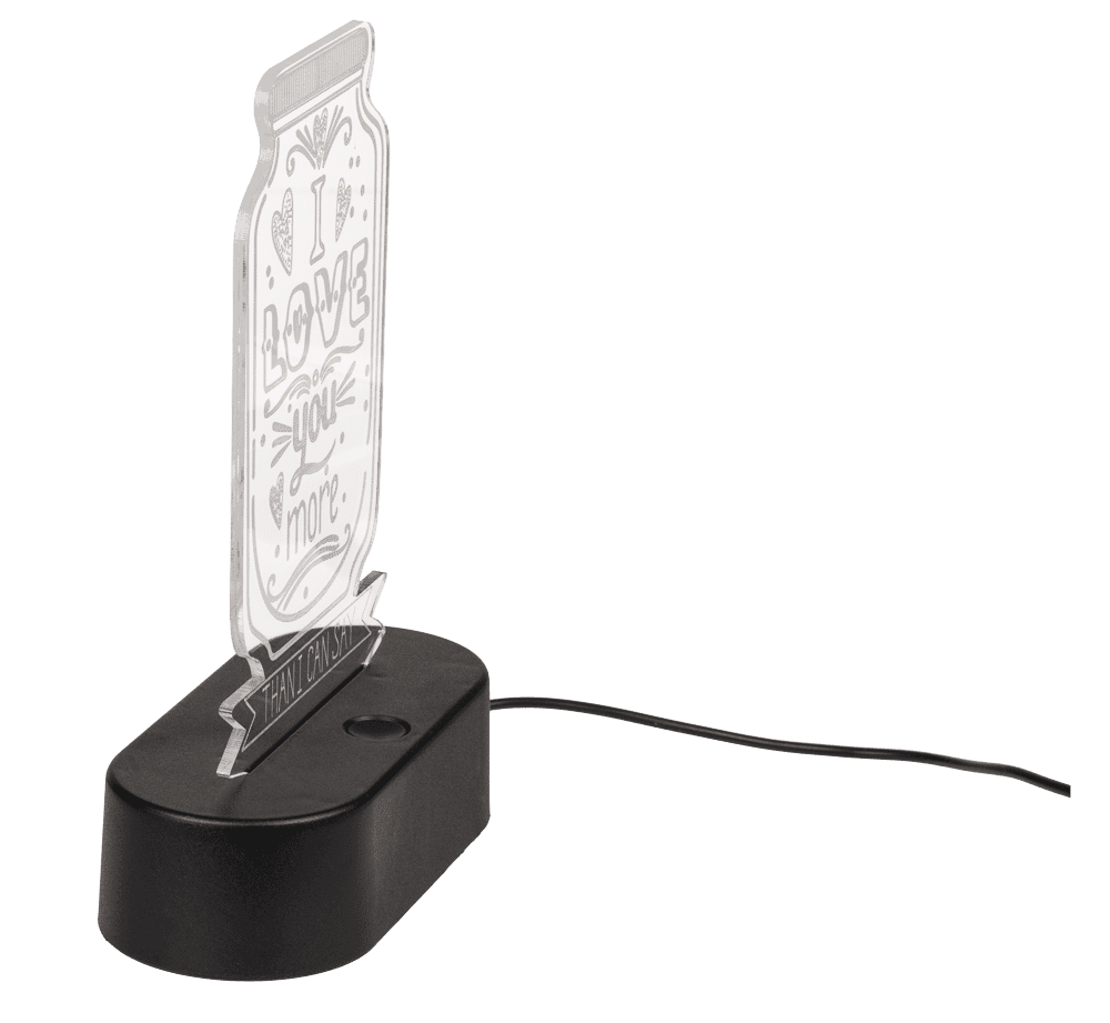 3D-Lamp, Love, ca. 20 cm, with USB-cable