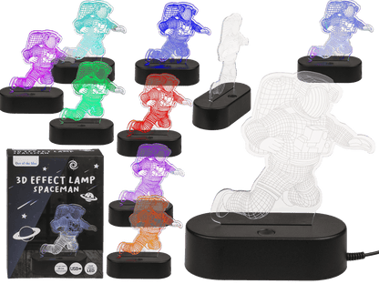 3D-Lamp, Spaceman, ca. 20 cm, with USB-cable