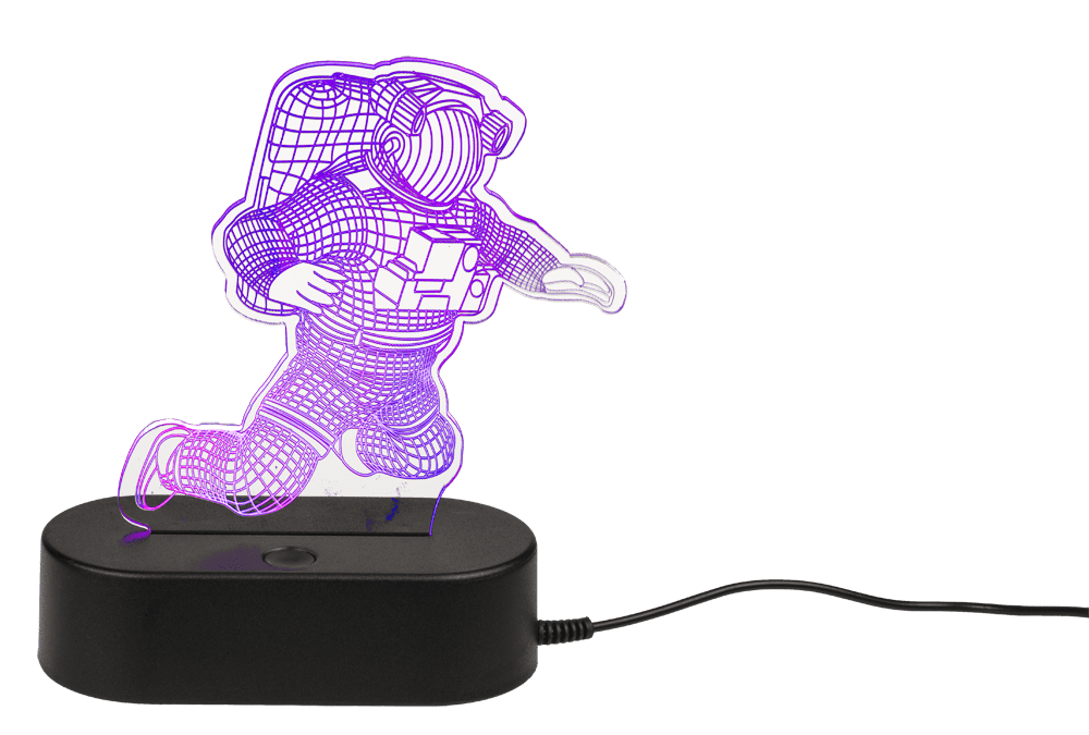 3D-Lamp, Spaceman, ca. 20 cm, with USB-cable