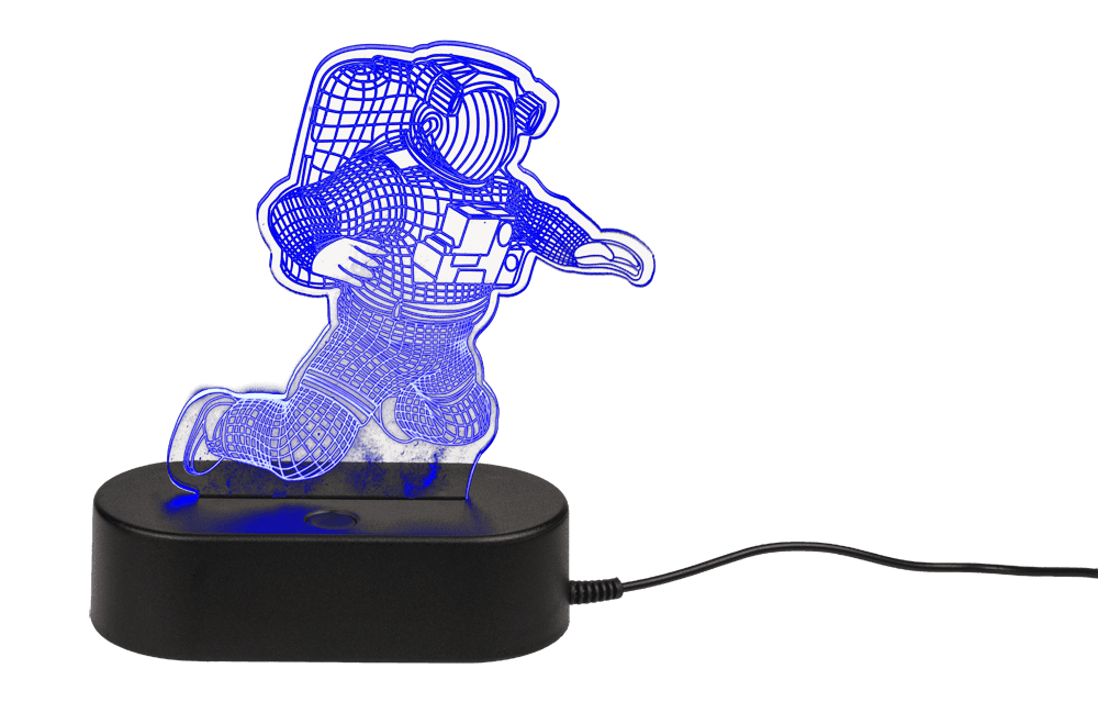 3D-Lamp, Spaceman, ca. 20 cm, with USB-cable