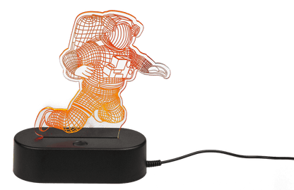 3D-Lamp, Spaceman, ca. 20 cm, with USB-cable