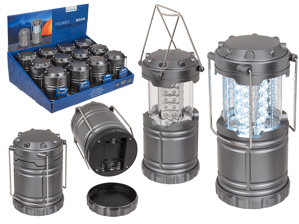 Foldable Camping light, ca. 8,5 x 25 cm,