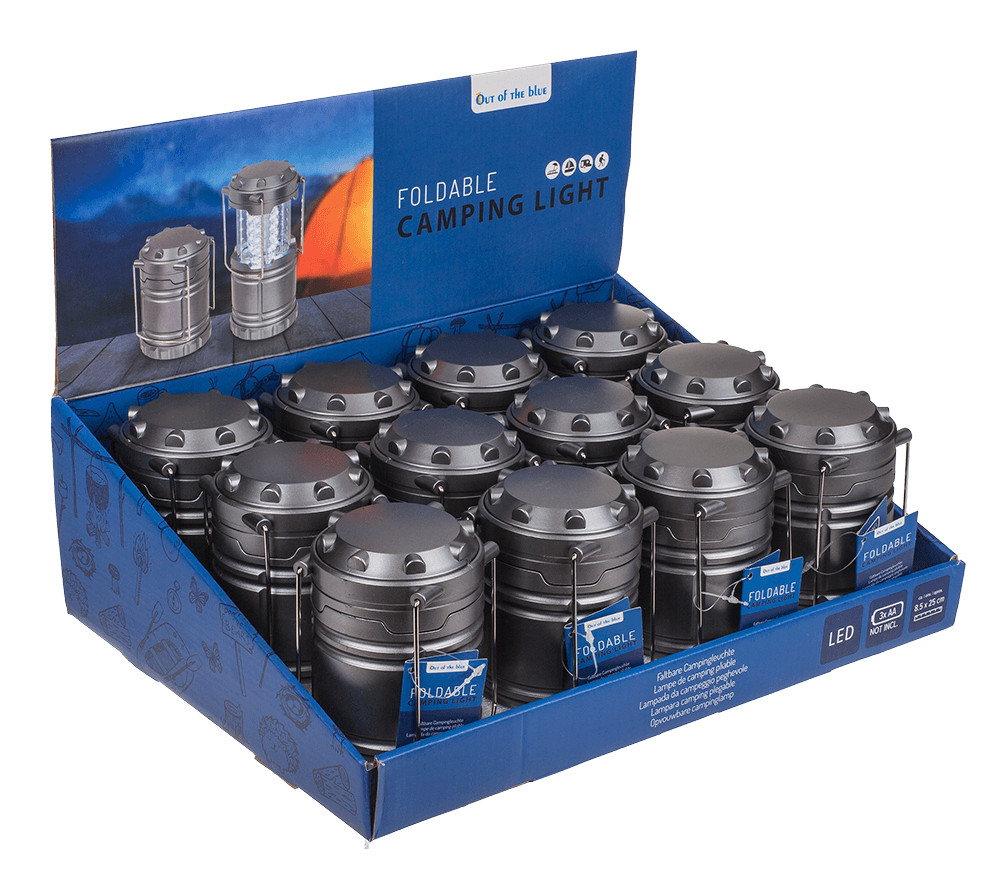 Foldable Camping light, ca. 8,5 x 25 cm,