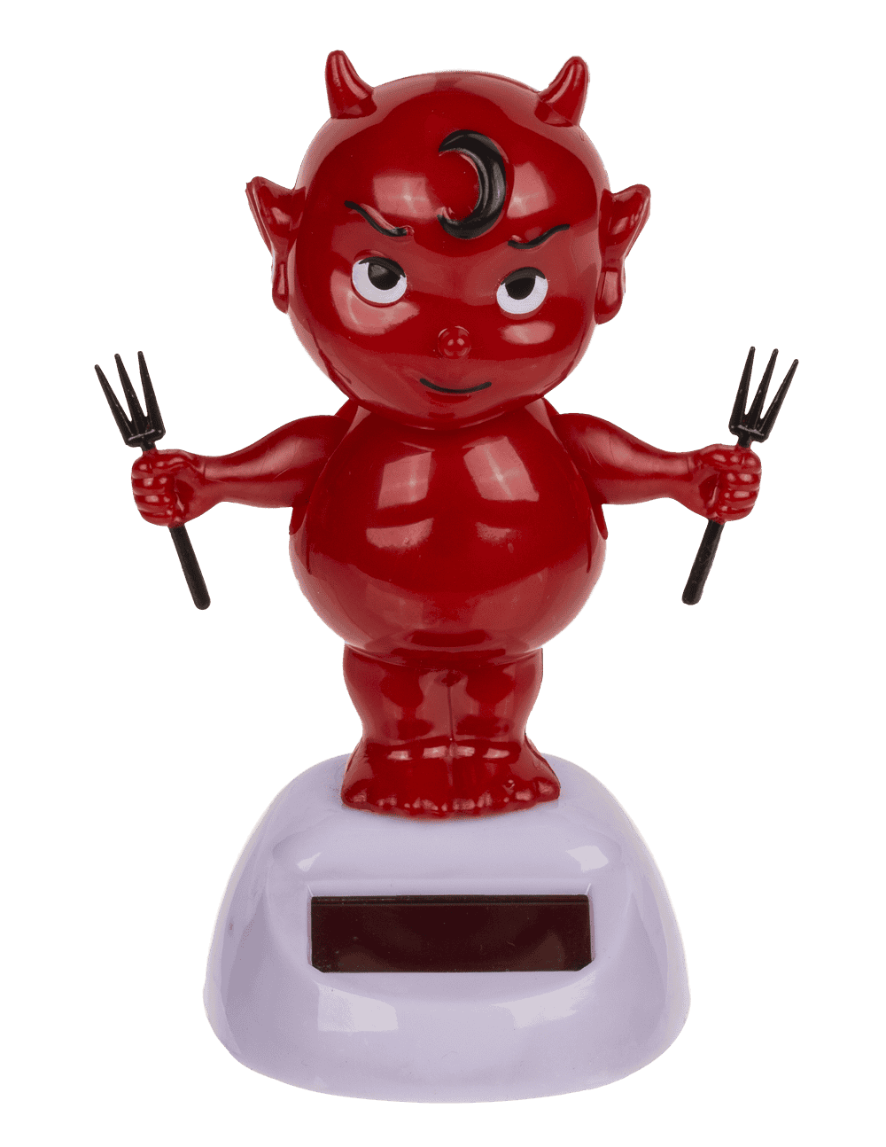 Movable figure, baby devil, with solar cell,