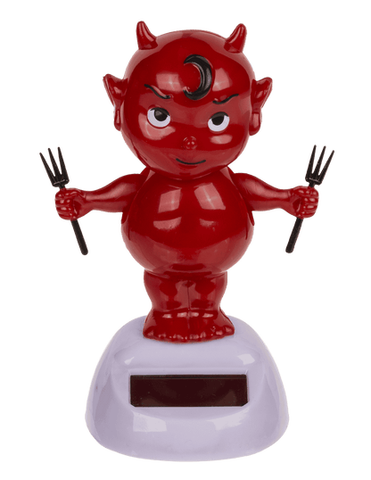 Movable figure, baby devil, with solar cell,