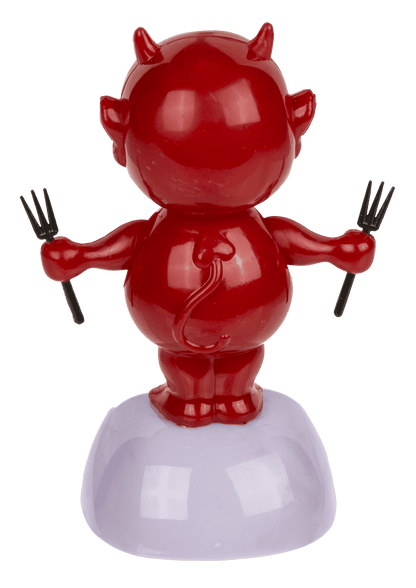 Movable figure, baby devil, with solar cell,