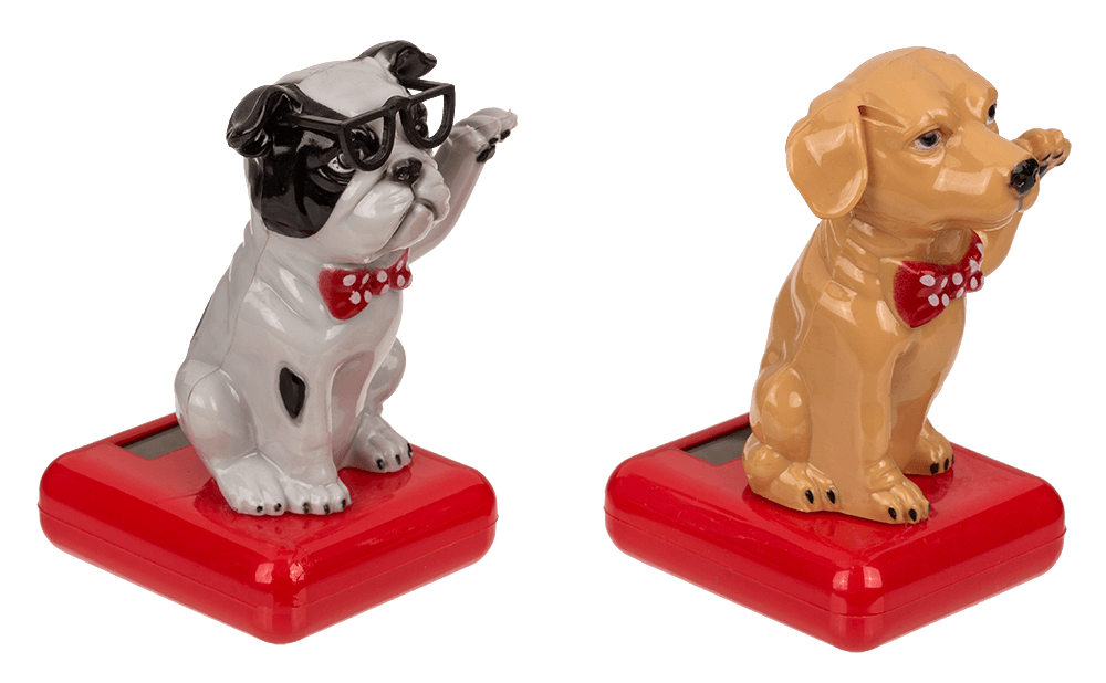 Moveable figurine, Waving Dog,