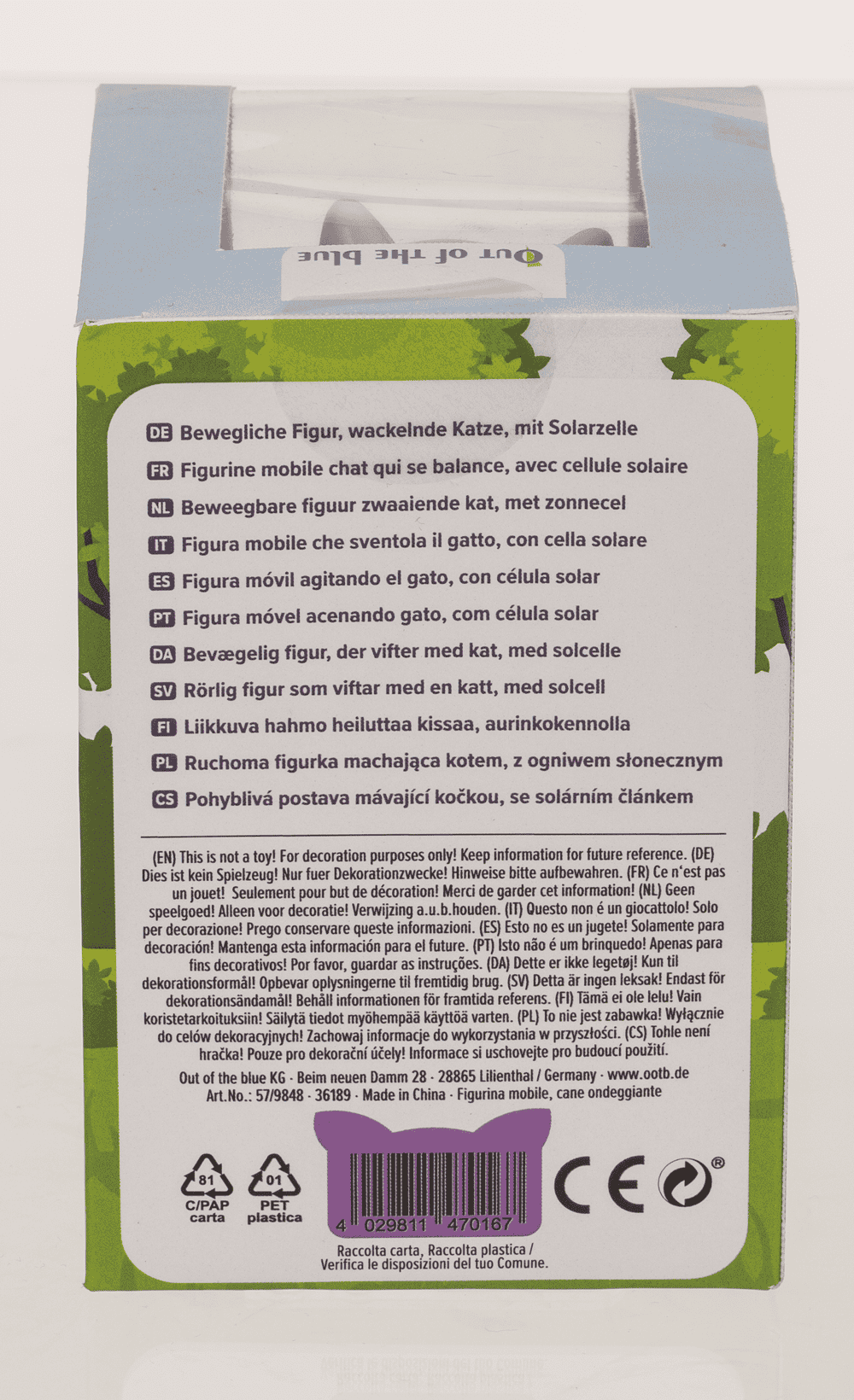 Moveable figurine, Nodding Cat,