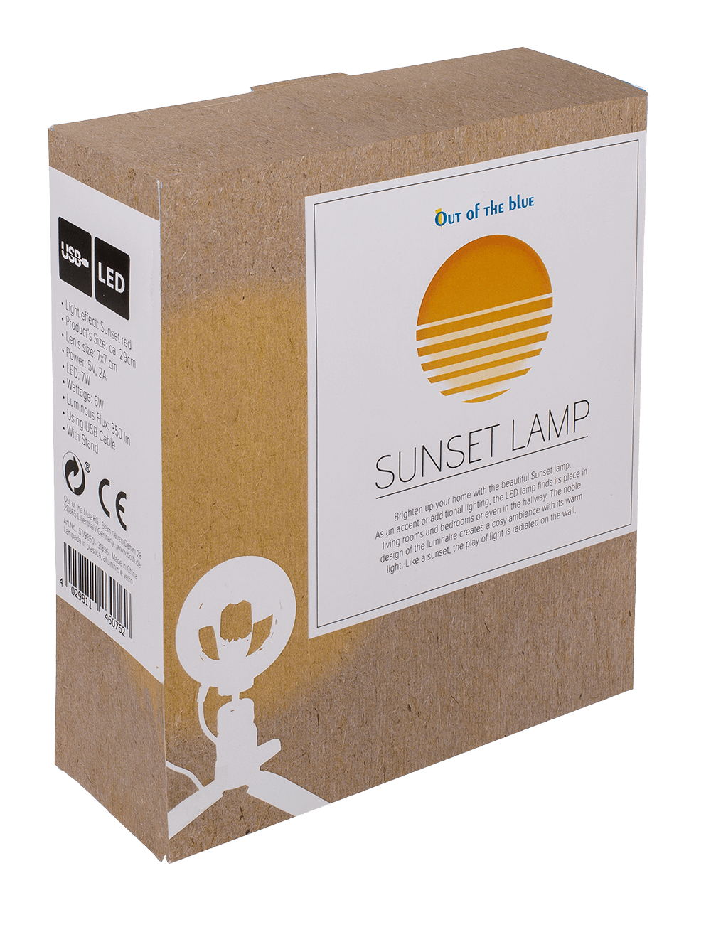 Sunset lamp, ca. 29 cm, LED: 7W,