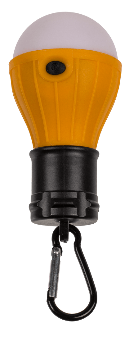 Universal camping lamp, with carabiner hook,