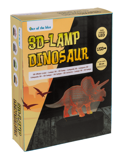 3D-Lamp,Triceratops, ca. 14 x 16 cm, plastic,