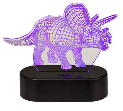 3D-Lamp,Triceratops, ca. 14 x 16 cm, plastic,