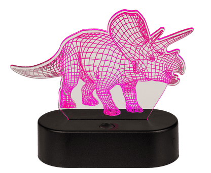 3D-Lamp,Triceratops, ca. 14 x 16 cm, plastic,