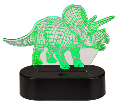 3D-Lamp,Triceratops, ca. 14 x 16 cm, plastic,