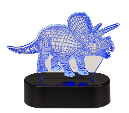 3D-Lamp,Triceratops, ca. 14 x 16 cm, plastic,