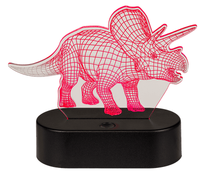 3D-Lamp,Triceratops, ca. 14 x 16 cm, plastic,