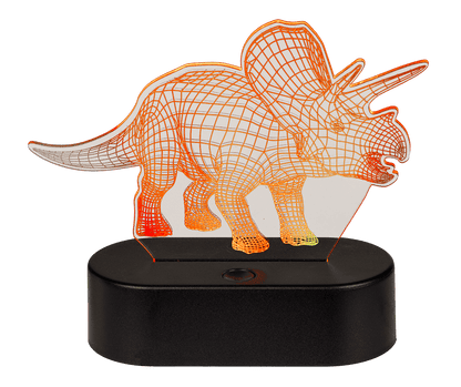3D-Lamp,Triceratops, ca. 14 x 16 cm, plastic,