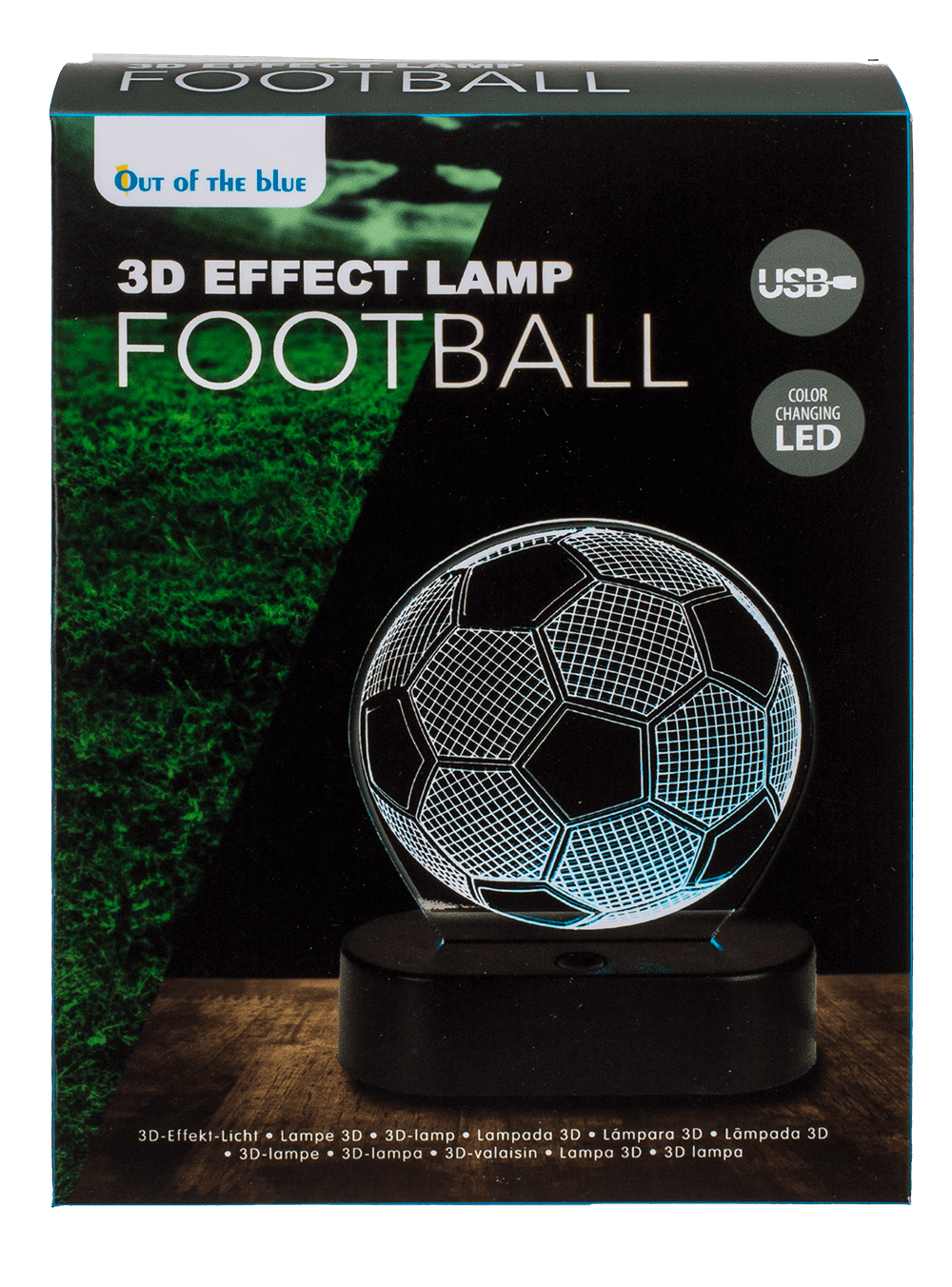3D-Lamp, Soccer, ca. 16 x 12 cm, plastic,