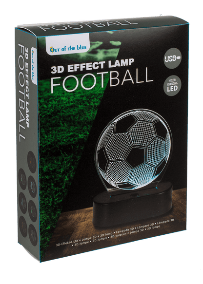 3D-Lamp, Soccer, ca. 16 x 12 cm, plastic,