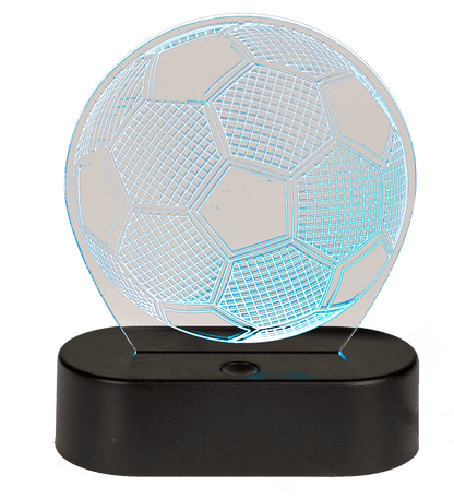 3D-Lamp, Soccer, ca. 16 x 12 cm, plastic,