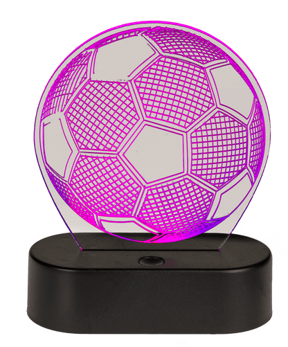 3D-Lamp, Soccer, ca. 16 x 12 cm, plastic,