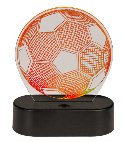 3D-Lamp, Soccer, ca. 16 x 12 cm, plastic,
