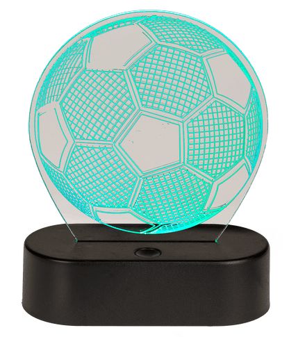 3D-Lamp, Soccer, ca. 16 x 12 cm, plastic,