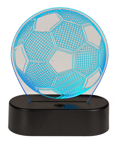 3D-Lamp, Soccer, ca. 16 x 12 cm, plastic,