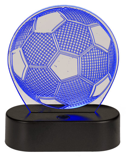3D-Lamp, Soccer, ca. 16 x 12 cm, plastic,