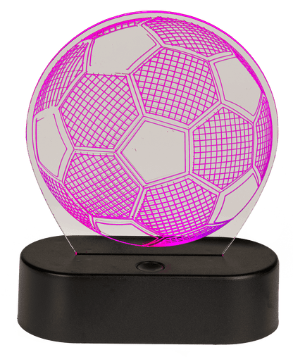 3D-Lamp, Soccer, ca. 16 x 12 cm, plastic,