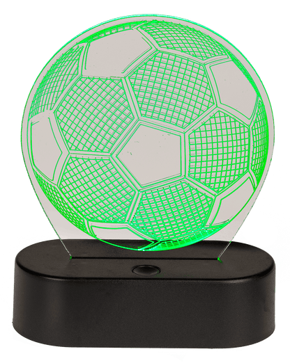 3D-Lamp, Soccer, ca. 16 x 12 cm, plastic,