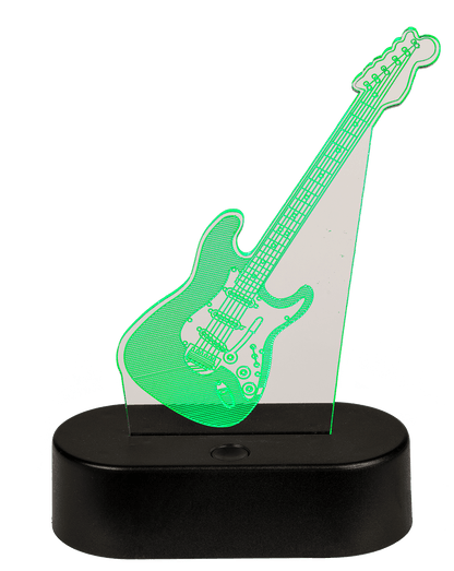 3D-Lamp, Guitar, ca. 18 x 12 cm, plastic,