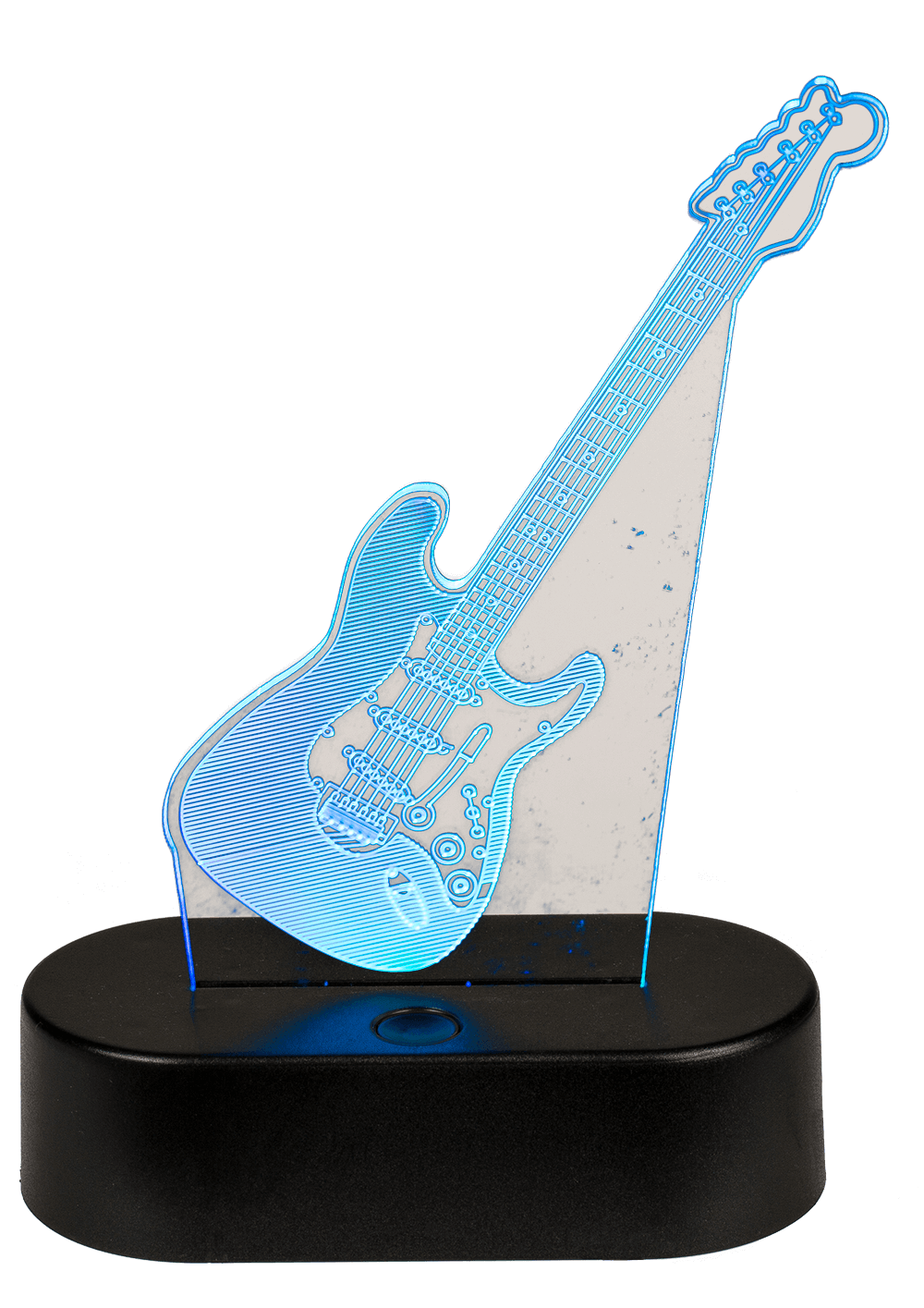 3D-Lamp, Guitar, ca. 18 x 12 cm, plastic,