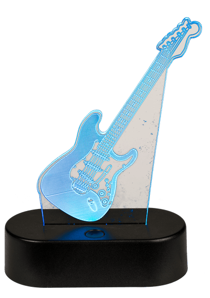 3D-Lamp, Guitar, ca. 18 x 12 cm, plastic,
