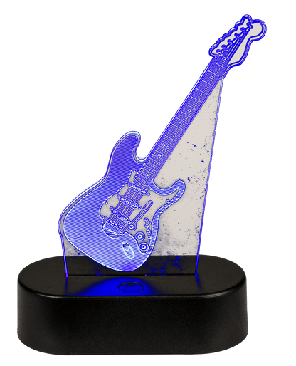 3D-Lamp, Guitar, ca. 18 x 12 cm, plastic,